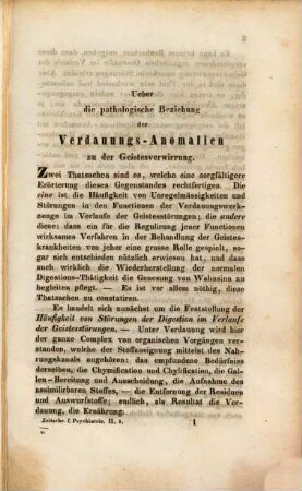 Allgemeine Zeitschrift für Psychiatrie und psychisch-gerichtliche Medizin : hrsg. von Deutschlands Irrenärzten. 2, 2. 1845