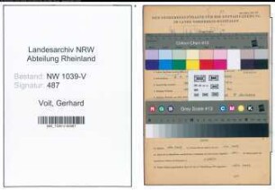 Entnazifizierung Gerhard Voit , geb. 03.02.1918 ()