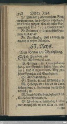 63. Reys. Von Berlin gen Magdeburg