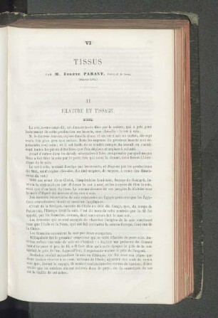 VI Tissus