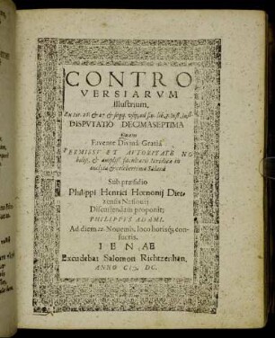 Disputatio Decimaseptima