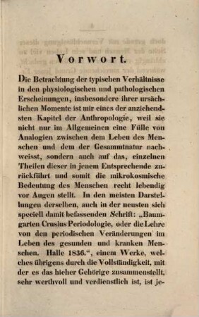 Aetiologische Betrachtung der Typologie
