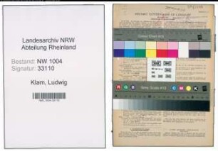 Entnazifizierung Ludwig Klam , geb. 22.07.1913 (Staedt.Angestellter)