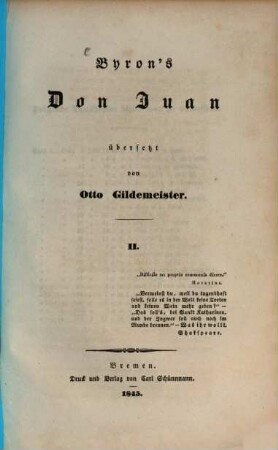 Byron's Don Juan, 2