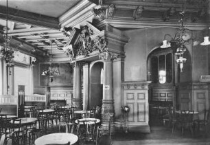 Dresden-Altstadt, Moritzstraße 19. Kaffeehaus ""Maximilian". Gastraum