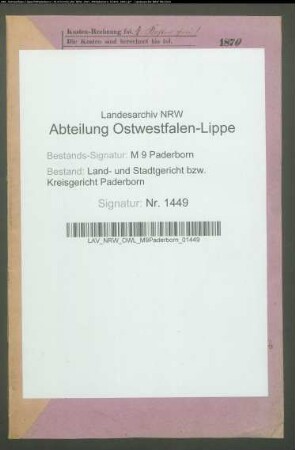 Erblasser: Westhof, Johann: