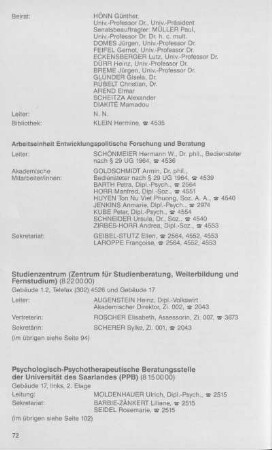 Psychologisch-Psychotherapeutische Beratungsstelle