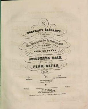 2 morceaux élégants sur des motifs favoris de l'opéra Les diamans de la couronne de D. F. E. Auber : pour le piano ; op. 59. 1, Bolero