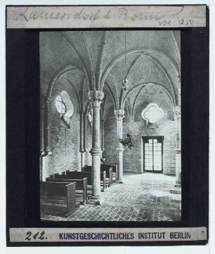 Bonn, Georgskapelle : Innenansicht, Blick nach W