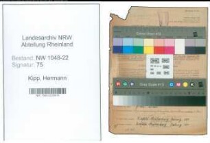 Entnazifizierung Hermann Kipp , geb. 10.07.1905 (Molkereifachmann)