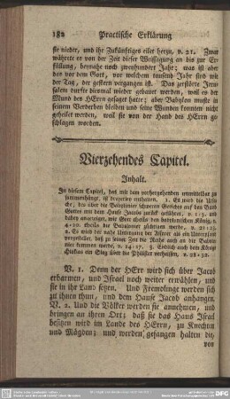 Vierzehendes Capitel