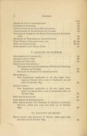 Edinburgh University calendar. 1893/94, Suppl.