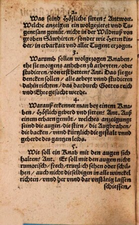 Höflich und züchtig Sitten
