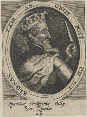 Bildnis des Ingellus, König von Dänemark