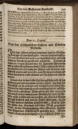Das 21. Capitel. - Das fünff und zwantzigste Capitel.