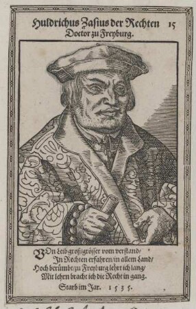 Bildnis des Huldrichus Zasius