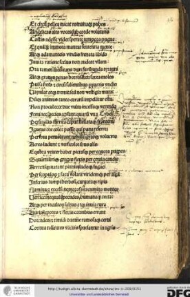 Et circum pellea micat romanaque pubes, angelicas alto voces sub corde volutans...