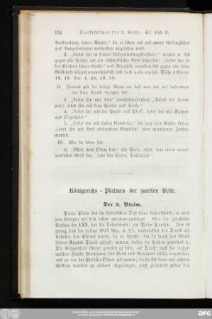 Königreichs-Psalmen der zweiten Bitte.