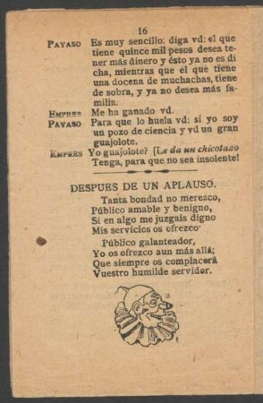 Después de un aplauso.
