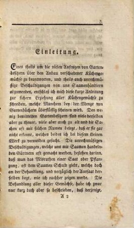 Kurzgefaßte Anleitung zur zweckmäßigen Erziehung aller Küchengewächse