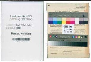 Entnazifizierung Hermann Mueller , geb. 06.01.1885 (Abt.Leiter)