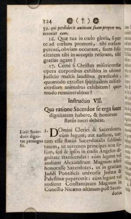 324-339, Instructio VII