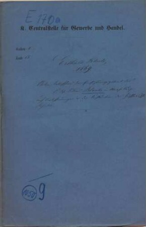Einführungspatent des C.W. Julius Blanke in Merseburg auf Verbesserungen in der Konstruktion des Giffardschen Injektors