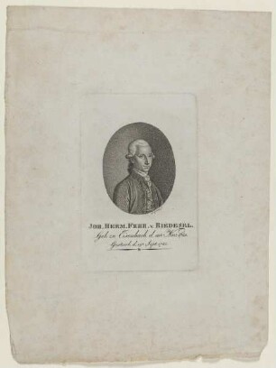Bildnis des Johann Hermann von Riedesel zu Eisenach