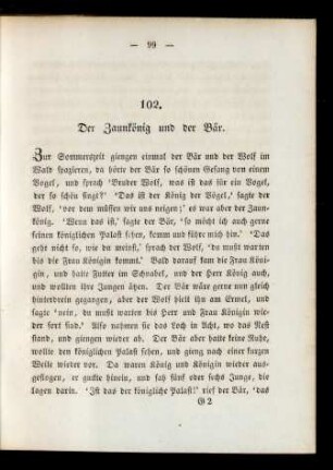 102. Der Zaunkönig und der Bär.