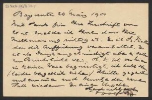 Brief an B. Schott's Söhne : 23.03.1901