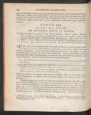 Caput XIX. Ad Caput Legis XXXIV. De Divortii Modo Et Poena