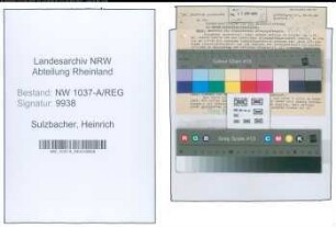 Entnazifizierung Heinrich Sulzbacher , geb. 03.05.1914 (Lehrer)
