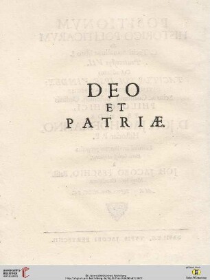 Deo et Patriae