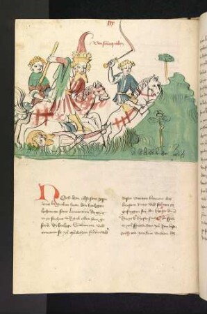 Der hl. Hippolytus wird von einem Pferd zu Tode geschleift