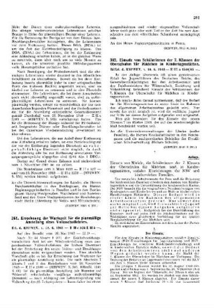 Errechnung der Wartezeit für die planmäßige Anstellung eines Volksschullehrers : [Erziehung] ; [Für das Reich] ; [Amtliche Erlasse] ; [Amtlicher Teil]