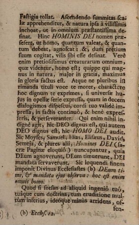 Homo dei seu proprius hominis in quantum homo est