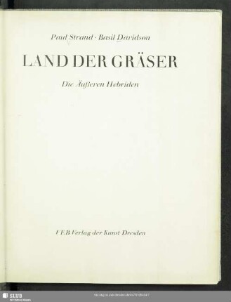 Land der Gräser : die äußeren Hebriden