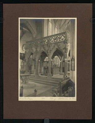 385, Tübingen. Stiftskirche. Der Lettner. (Nr. 3955).