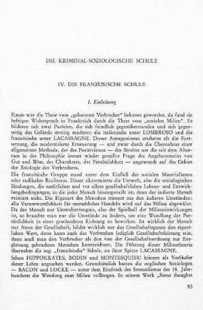 Die kriminal-soziologische Schule