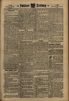 Zweite Ausgabe vom Dienstag, den 03. Mai 1910.