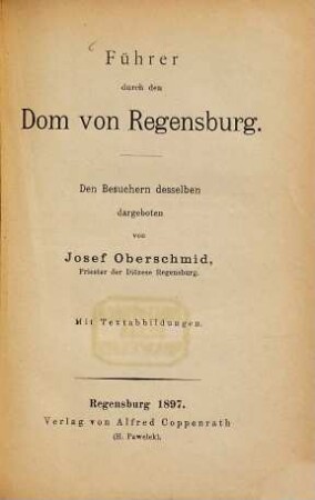 Führer durch den Dom von Regensburg