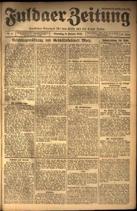 Ausgabe vom Dienstag, den 06. Januar 1925.