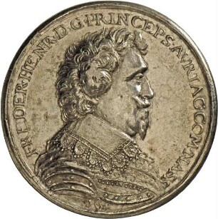 Medaille von Aert Verbeek auf Friedrich Heinrich von Oranien und die Seeschlacht auf dem Slaak, 1631