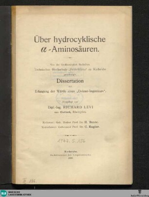 Über hydrocyklische a-Aminosäuren