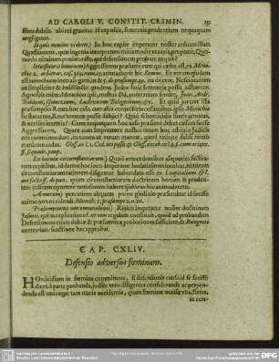 Cap. CXLIV. Defensio adversis foeminam