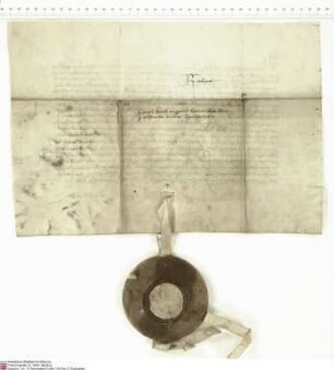 Kaiser Karl IV. erlaubt dem Heinrich [von Kranlucken], Abt von Fulda und Erzkanzler der Kaiserin Anna, das Dorf Herchenhain, das halb ihm und halb...