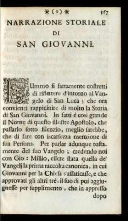 Narrazione Storiale Di San Giovanni