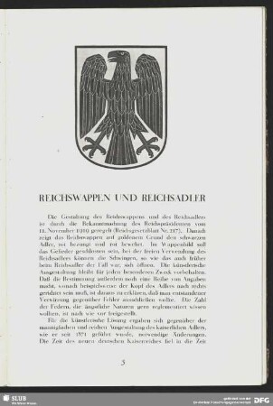 Reichswappen und Reichsadler