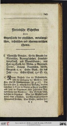 Periodische Schriften