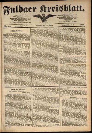 Ausgabe vom Dienstag, den 10. März 1903.